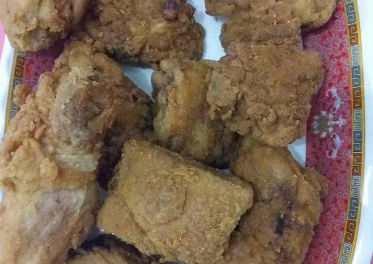 gambar untuk resep makanan Ayam goreng tepung / ayam kfc