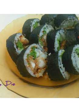 Sushi katsu vegan homemade