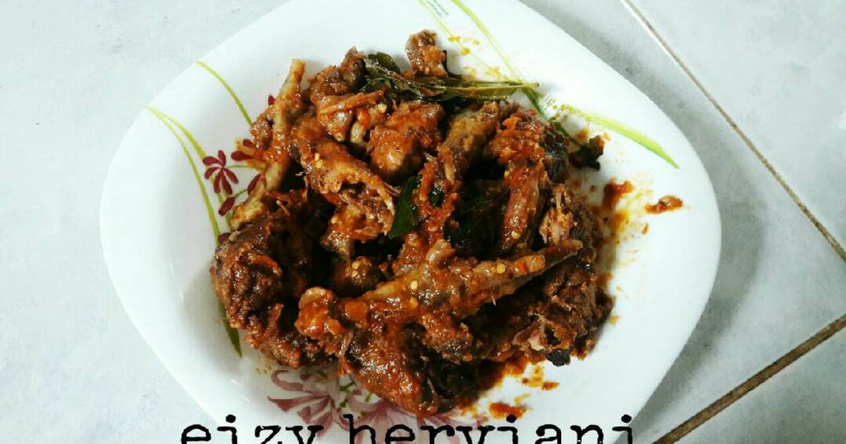 Resep Ranjau ceker dan kepala ayam ala Anik Suherman