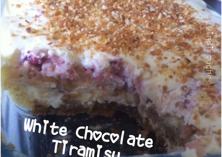 gambar untuk cara membuat White Chocolate Tiramisu