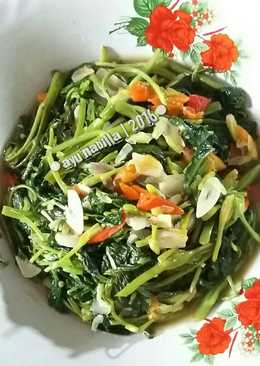 Tumis kangkung bunga pepaya