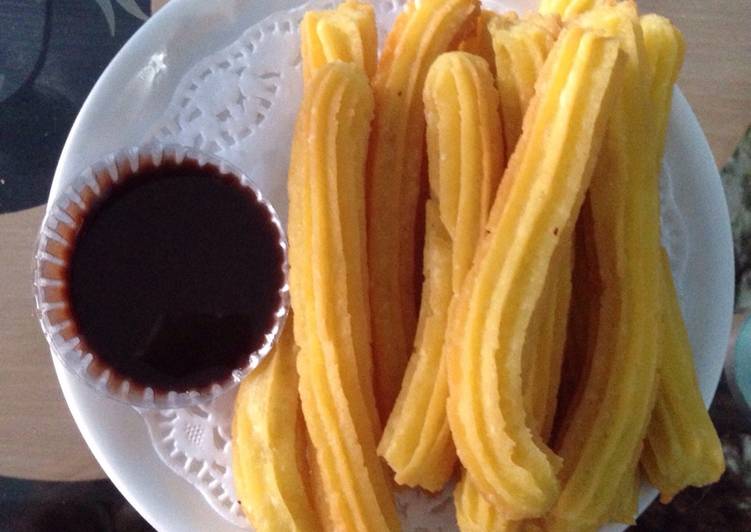 gambar untuk cara membuat Spanish Churros