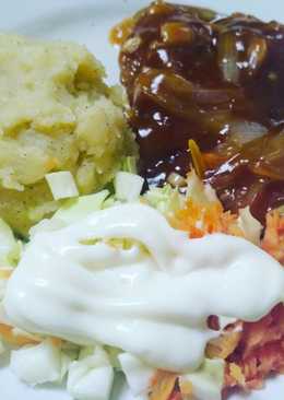 Chicken Black Pepper mix Mashed Potato