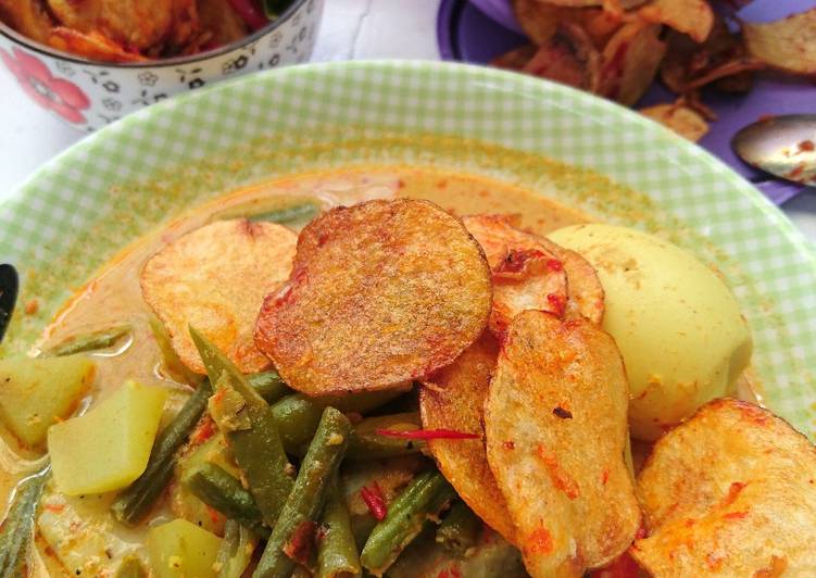 bahan dan cara membuat Lontong sayur