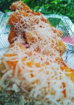 Pisang kipas wijen tabur keju