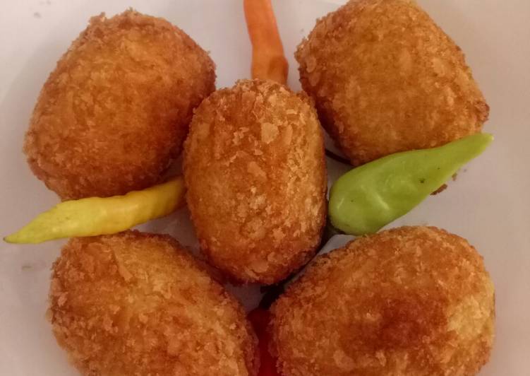 resep lengkap untuk Kroket kentang simple