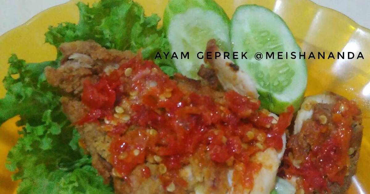  Resep  Ayam  geprek  a la bensu   oleh Meisha B Ananda Cookpad