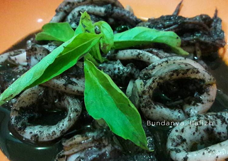 resep Cumi tinta hitam