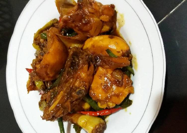 gambar untuk cara membuat Ayam kecap pedas..