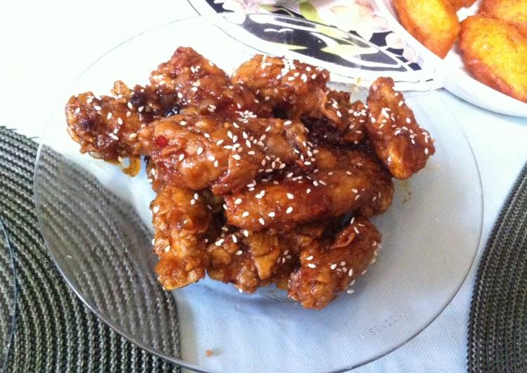 bahan dan cara membuat Chicken Wing With Homemade BBQ Sauce