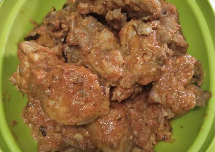 cara membuat Rendang Ayam