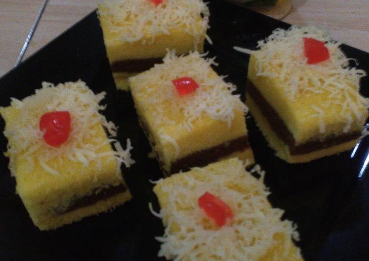 Resep Bolu lapis kukus kombinasi Karya Yayuk Jumaeli