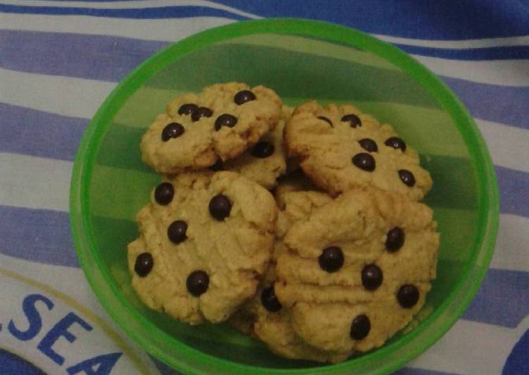 gambar untuk cara membuat Oatmeal choco chip