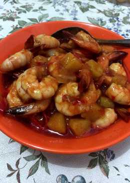 Udang saos padang pedess