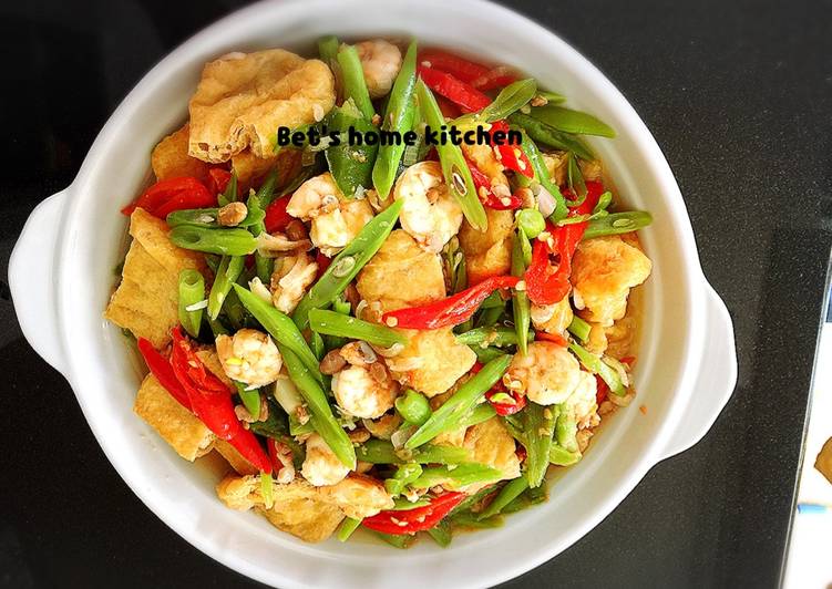 gambar untuk resep makanan Tauco Udang Buncis (+tahu kering)