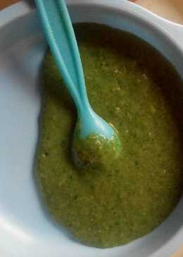 Mpasi bubur nasi,ayam sayur 7+