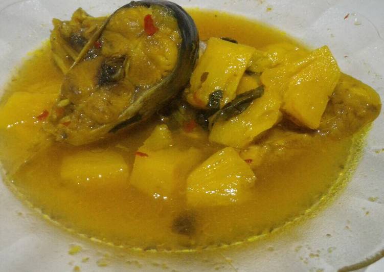 resep masakan Pindang Patin With Nanas+kemangi lemak Nian