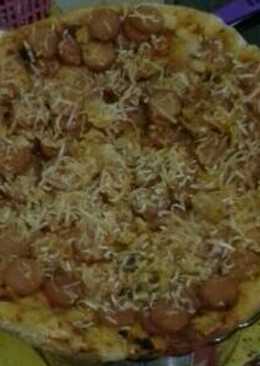 Pizza rice cooker Homemade