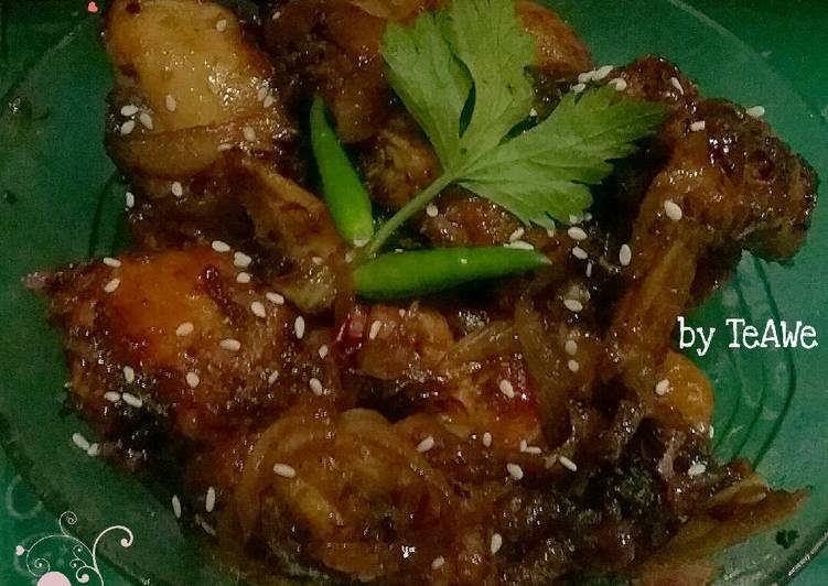 gambar untuk resep makanan Ayam goreng mentega saos teriyaki