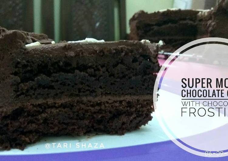 bahan dan cara membuat Super Moist Dark Chocolate Cake,, iritt,,No DCC,,