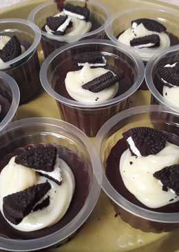 Puding brownies oreo