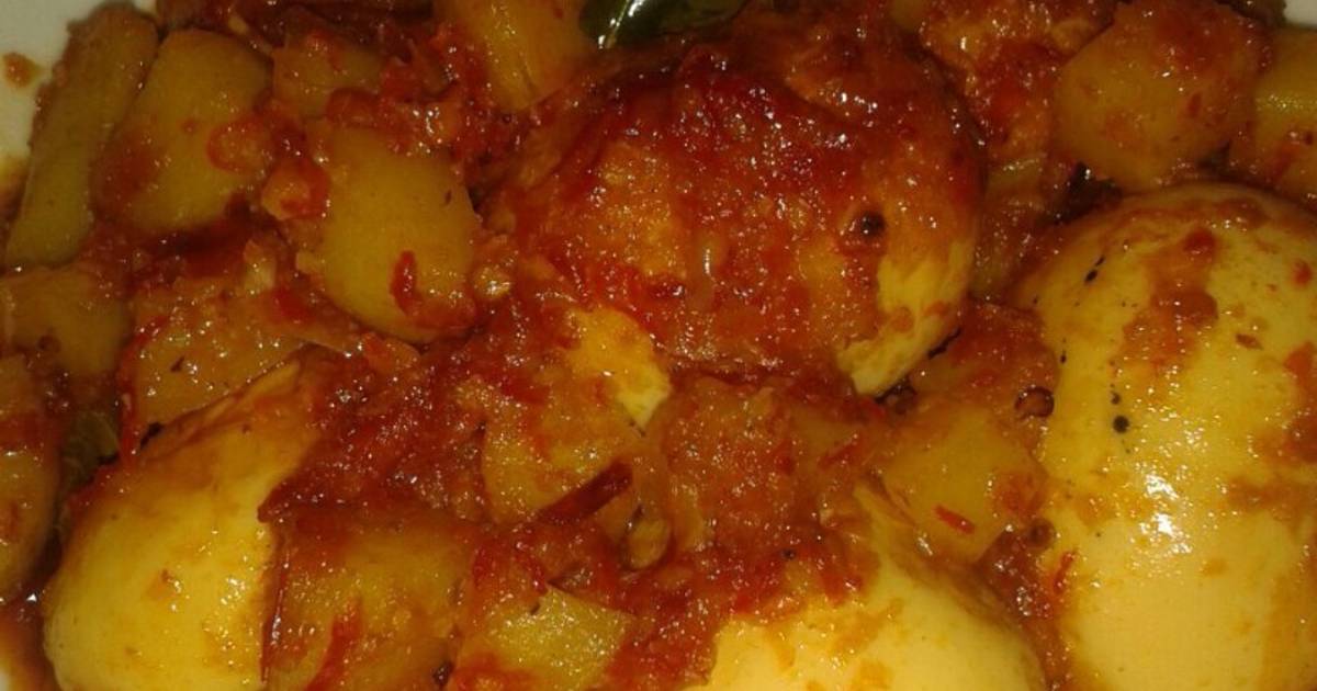 Resep Balado kentang telur ayam sederhana ala Nanda F