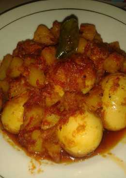 Balado kentang telur ayam sederhana