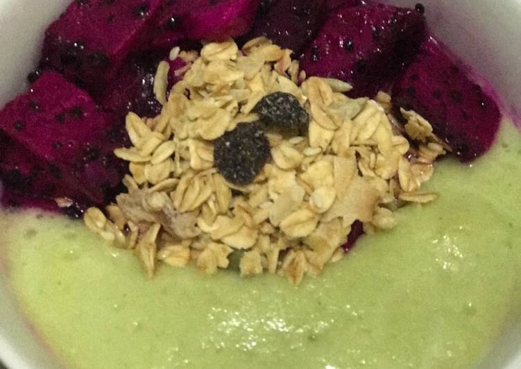 resep masakan Smoothie Bowl Sirsak Sawi Dan Nanas