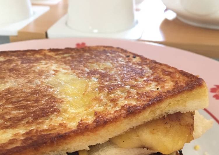 gambar untuk resep makanan Roti Pisang Bakar Rasa Cokelat Kacang