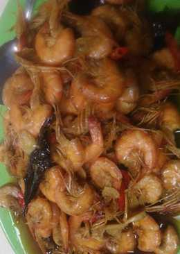 Masakan udang kecap..rasa asin manis
