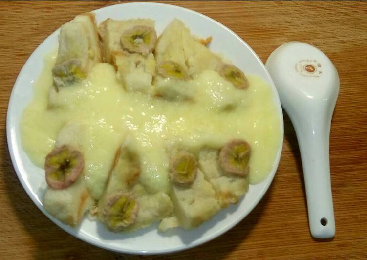 resep Puding FLA roti tawar ??