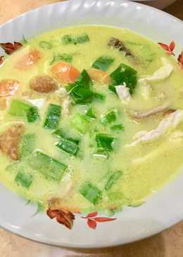 Soto ayam kuah santan susu