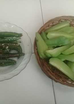 CABE IJO GORENG GAREM dan LALAP LABU