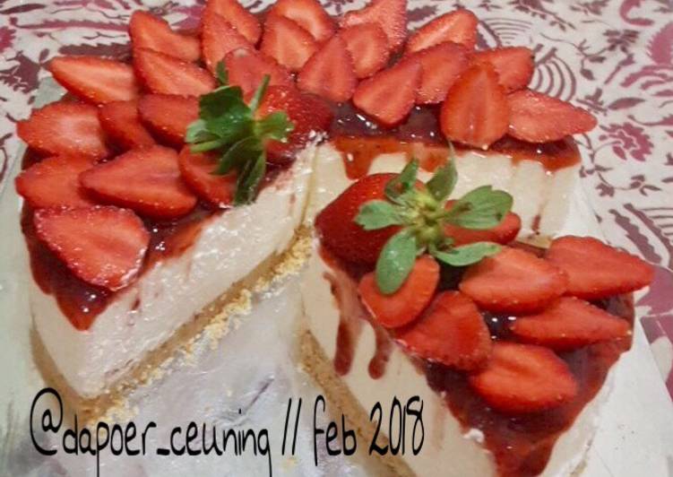 gambar untuk resep Strawberry cheese cake