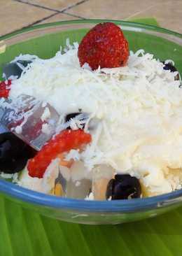 Salad Buah Salju Keju