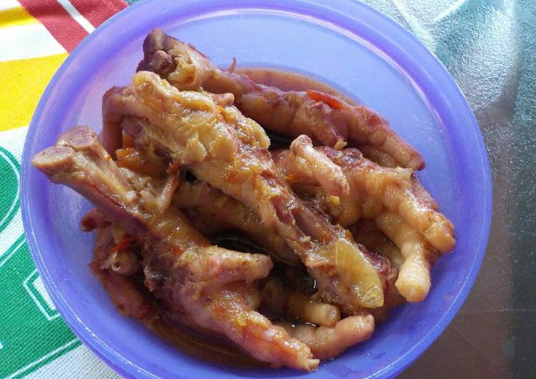 Resep Ceker Pedes Manis oleh Made Dayu Andria - Cookpad