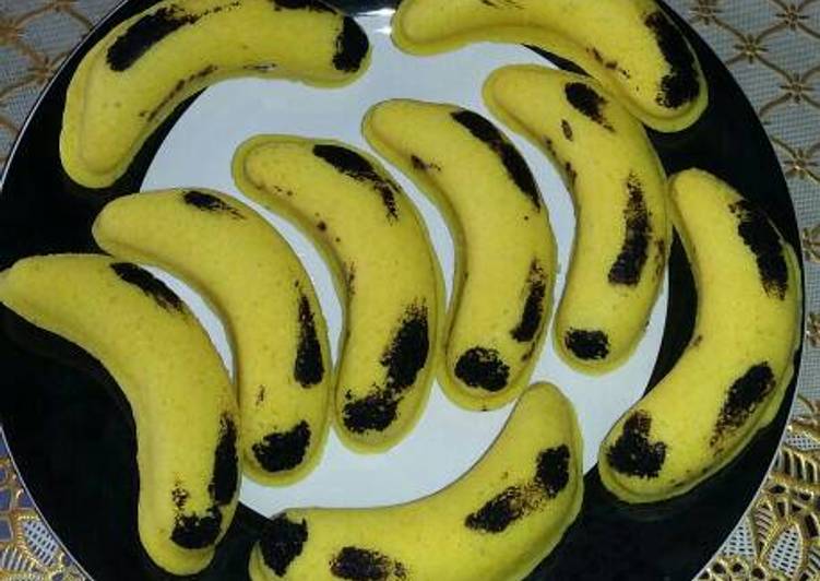 resep masakan Bolu kukus bentuk pisang????