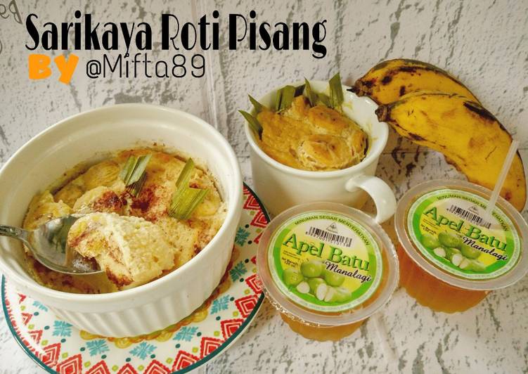 bahan dan cara membuat Sarikaya Roti Pisang