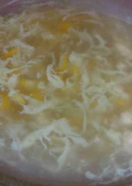 Sup kepiting / sup telur jagung