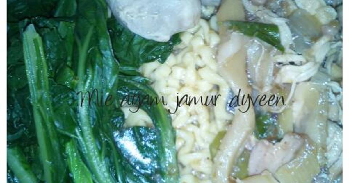 Resep Mie ayam jamur ala Dyah devi