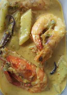 Udang galah masak lemak cili api