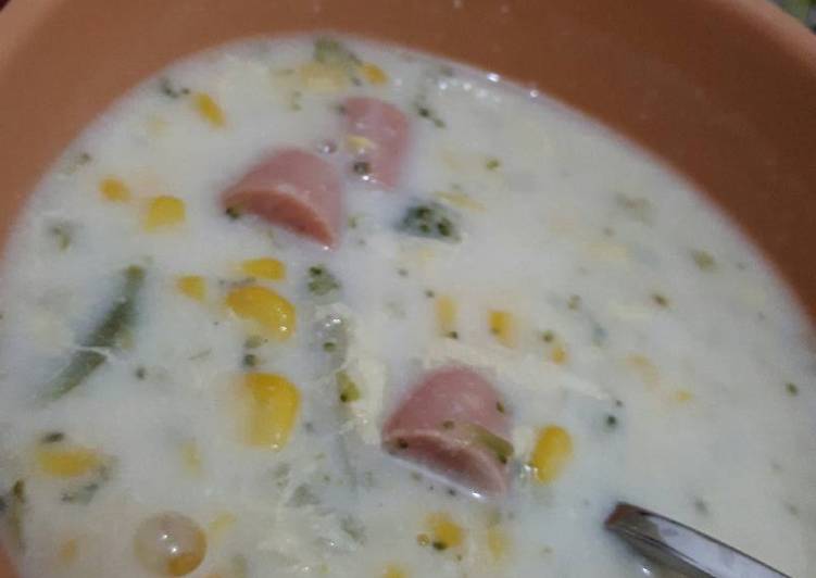 resep lengkap untuk Corn Cream Soup