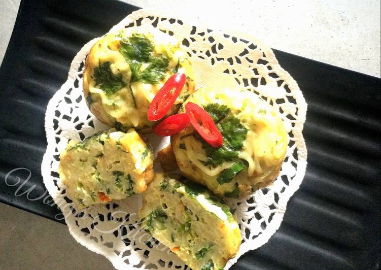 gambar untuk resep Mini Pizza Mie ala W'kitchen