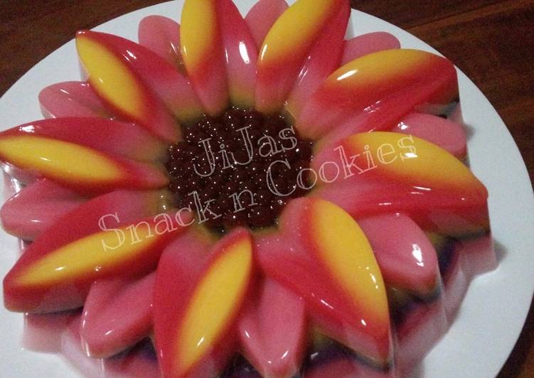 resep makanan Puding Bunga Matahari