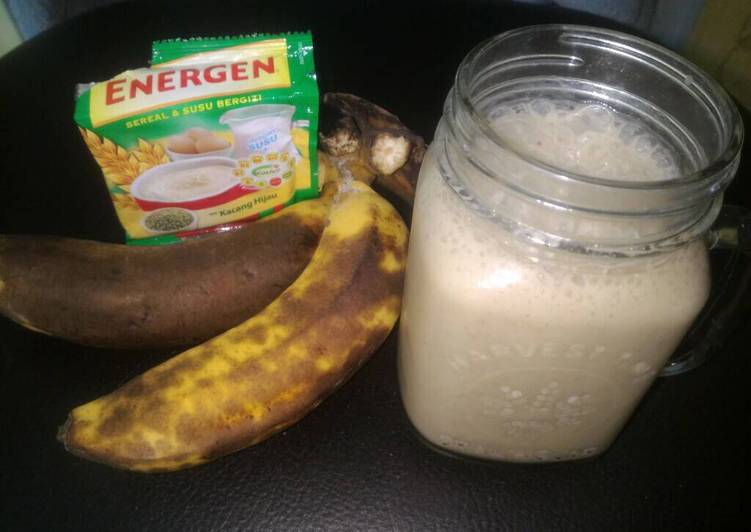 resep makanan Smoothie Pisang Energen Kacang Hijau