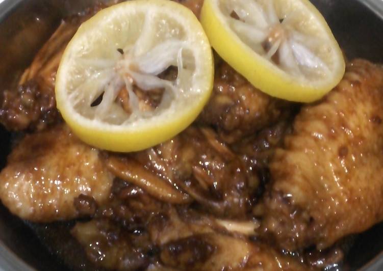 resep Holok lemon kai/sayap ayam, lemon, coca cola