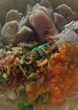 Kuah bakso dan sambal bakso homemade