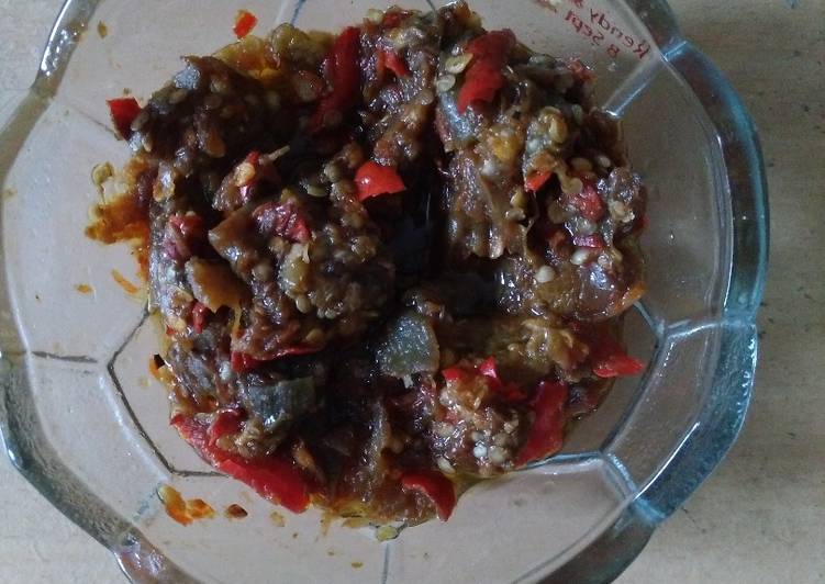 resep lengkap untuk Sambal Terong