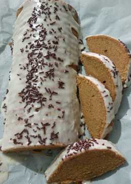 Bolu Jerman rasa mocca disiram lemon glaze 