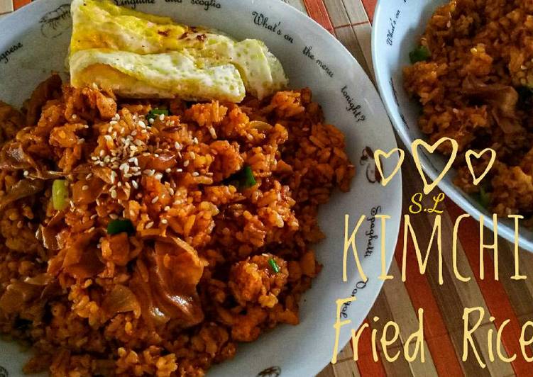 resep masakan Kimchi Fried Rice / Bokkeumbap (???)